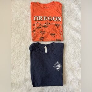 Columbia Men’s Short Sleeve Tees — Outdoor Themed Oregon & Maine